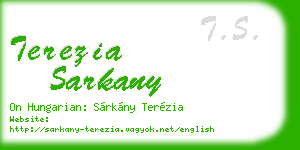 terezia sarkany business card